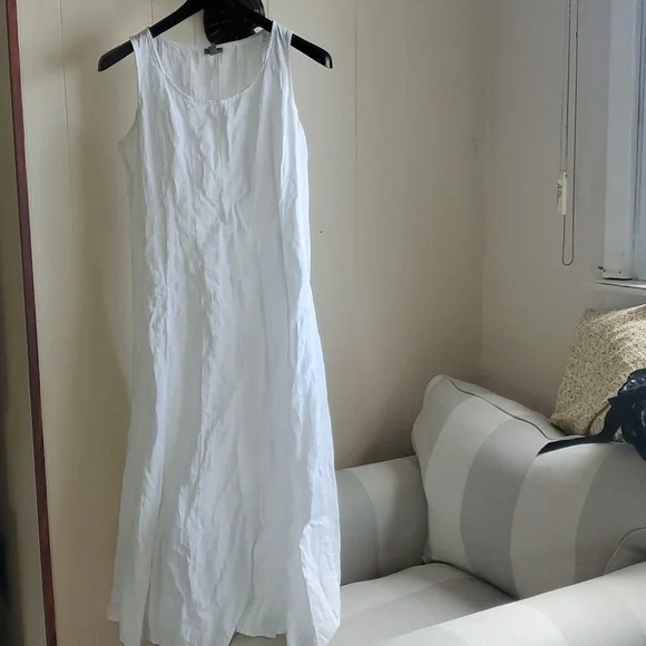 alémais seeker printed linen midi dress Alémais Seeker Printed Linen Midi – T²